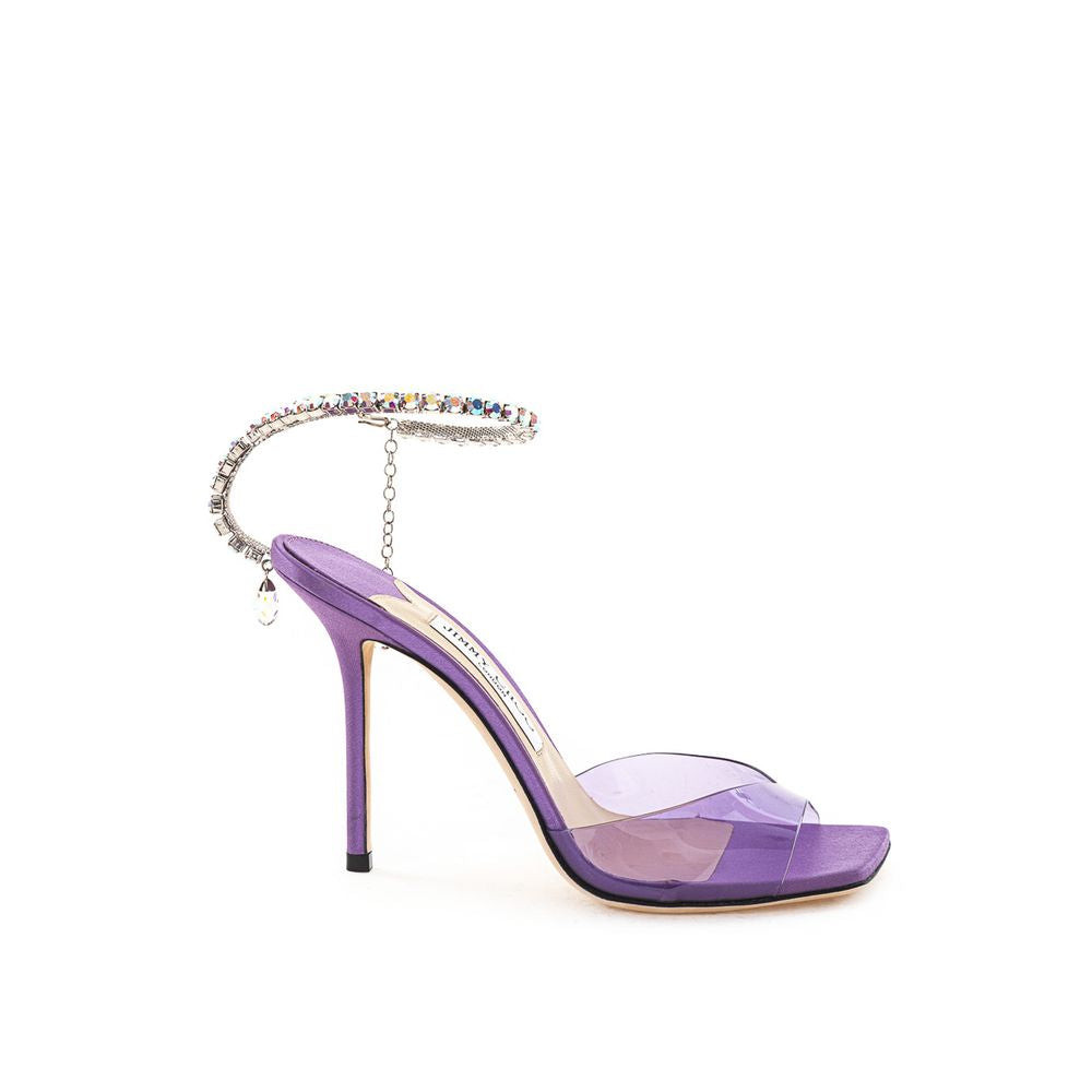 Jimmy Choo Purple Raso Sandal - EU38.5/US8.5