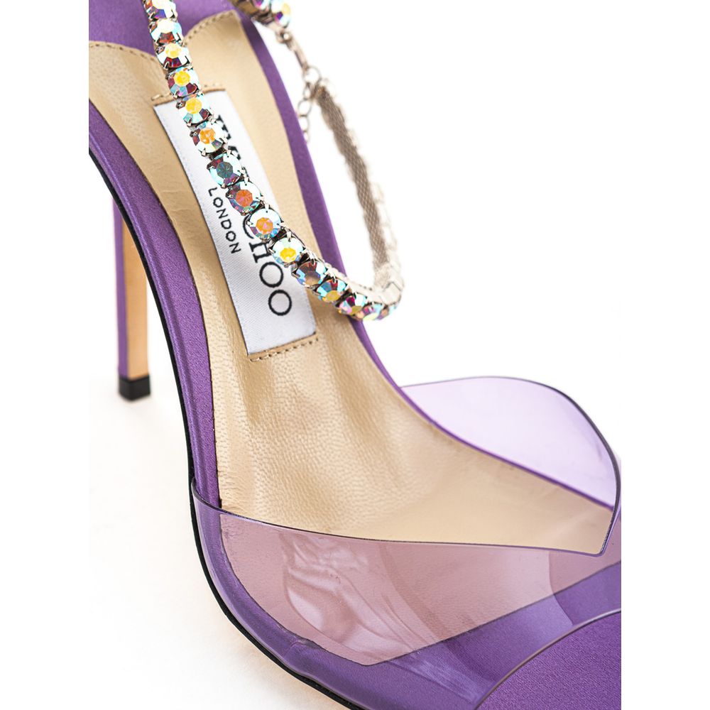 Jimmy Choo Purple Raso Sandal - EU38.5/US8.5