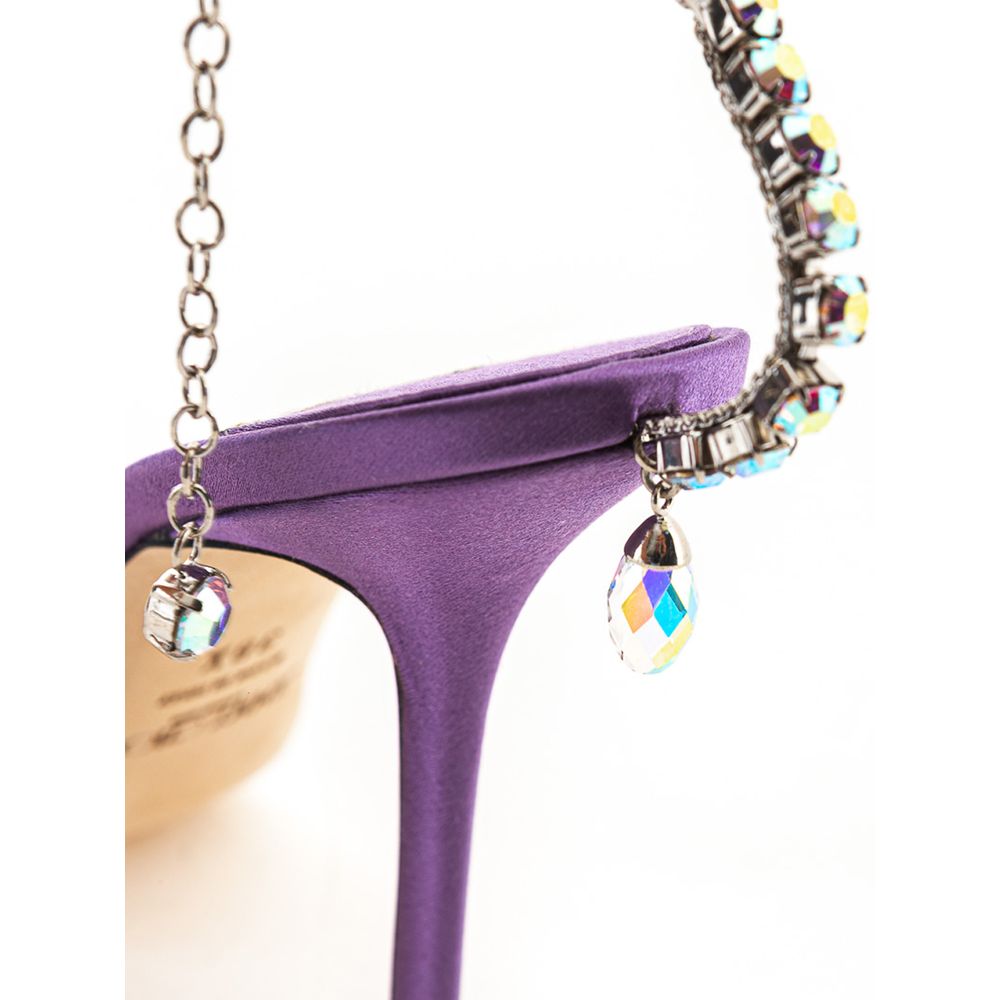 Jimmy Choo Purple Raso Sandal - EU38.5/US8.5