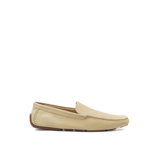 Bally Beige Leather Loafer - EU41/US8