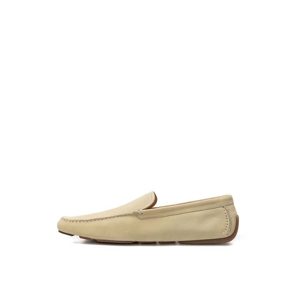 Bally Beige Leather Loafer - EU41/US8