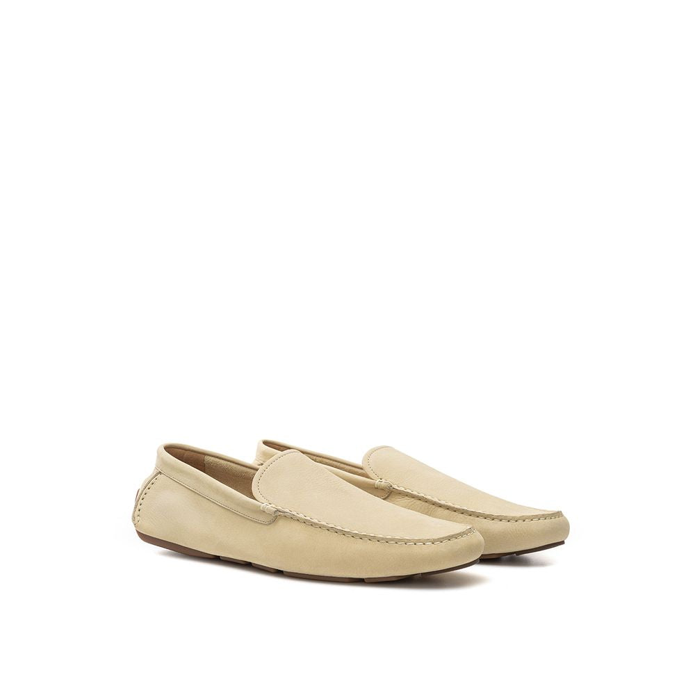 Bally Beige Leather Loafer - EU41/US8