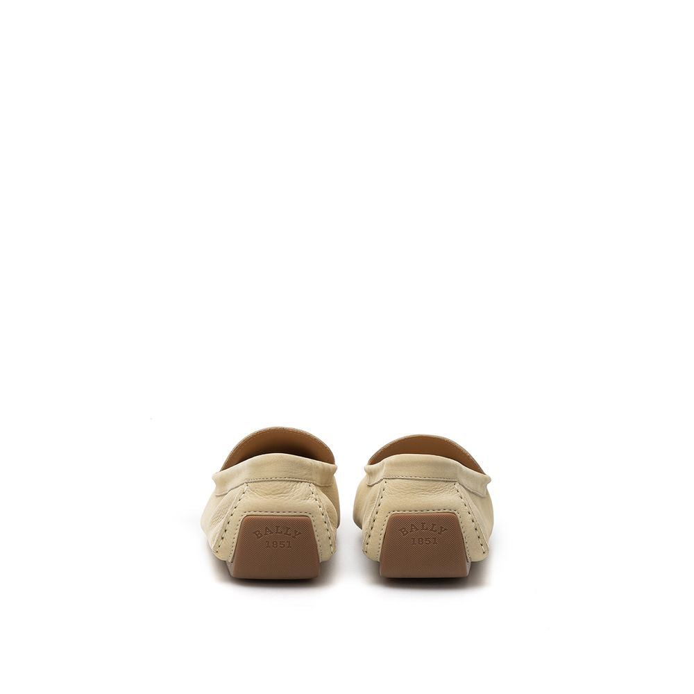 Bally Beige Leather Loafer - EU41/US8