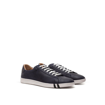 Bally Elegant Blue Leather Sneakers For Men - EU39/US6