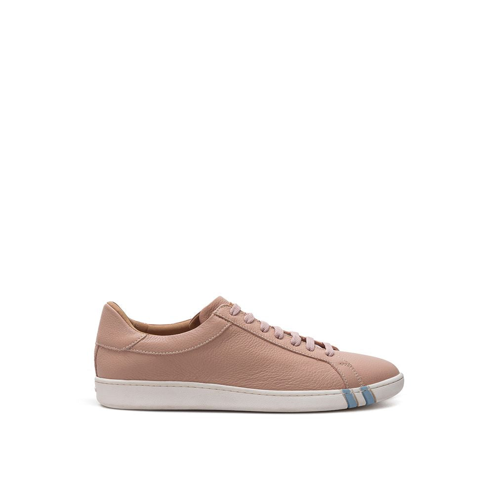 Bally Elegant Pink Leather Sneakers - EU38/US8