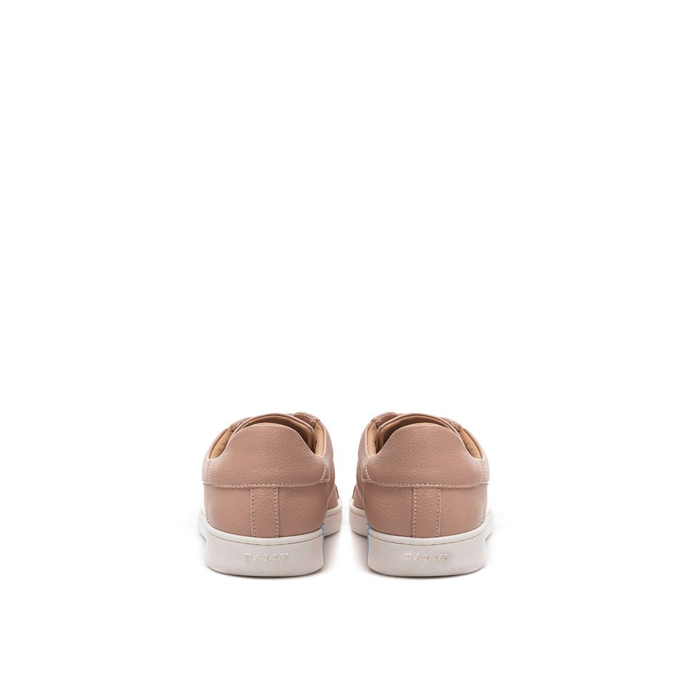 Bally Elegant Pink Leather Sneakers - EU38/US8