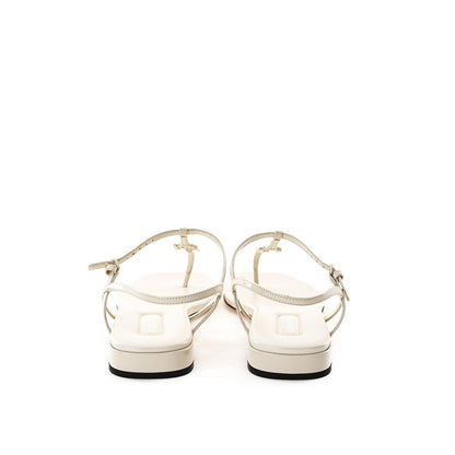 Miu Miu Beige Vernice Sandal - EU37.5/US7.5