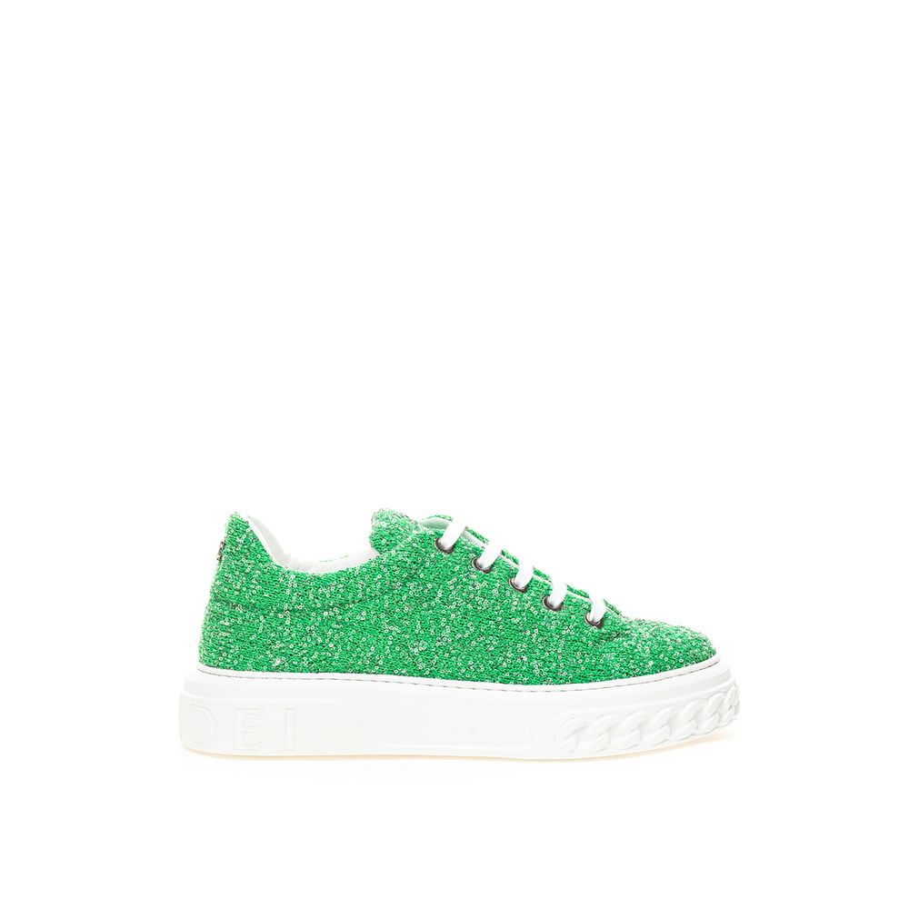 Casadei Emerald Elegance Leather Sneakers - EU40/US10