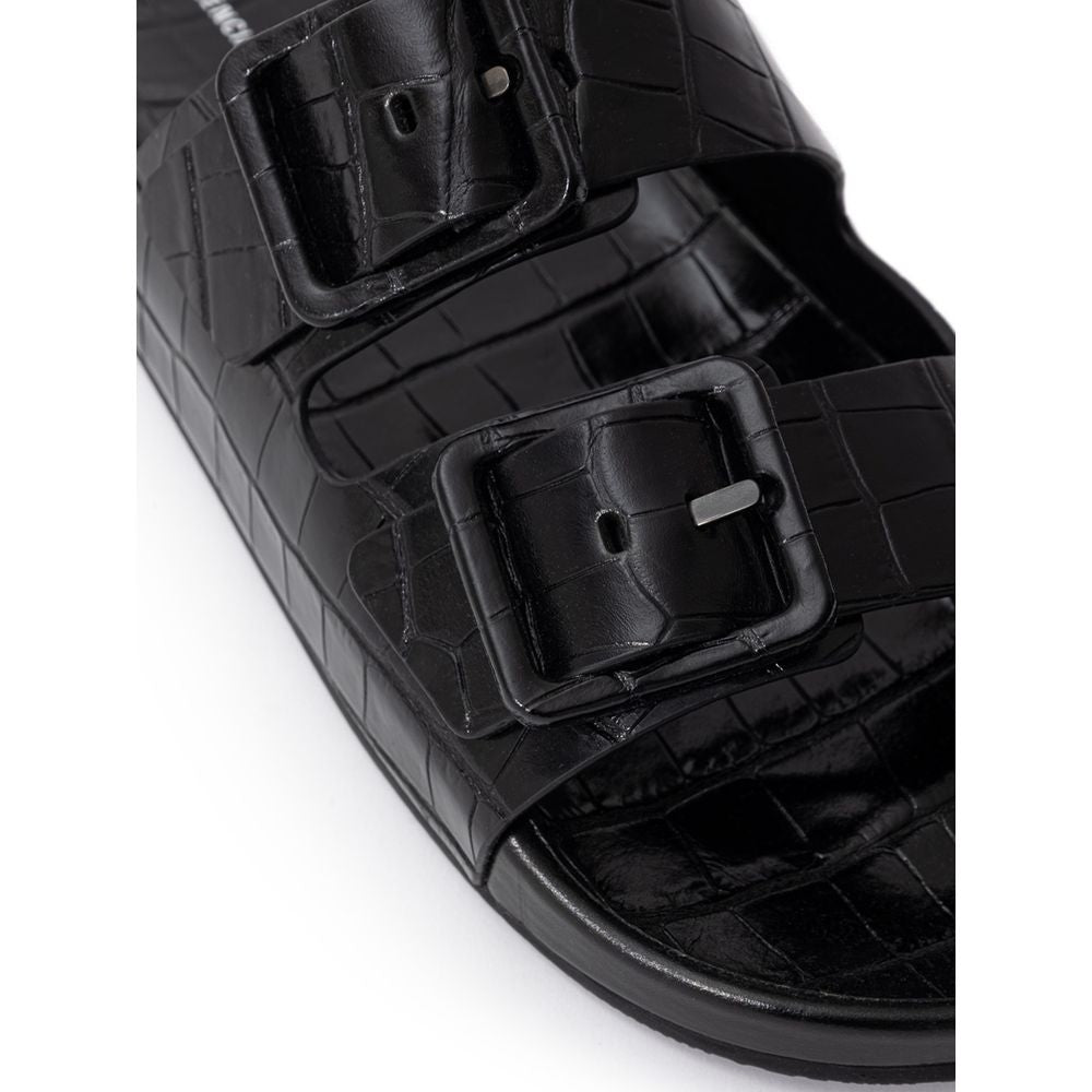 Balenciaga Black Leather Sandal - EU43/US10