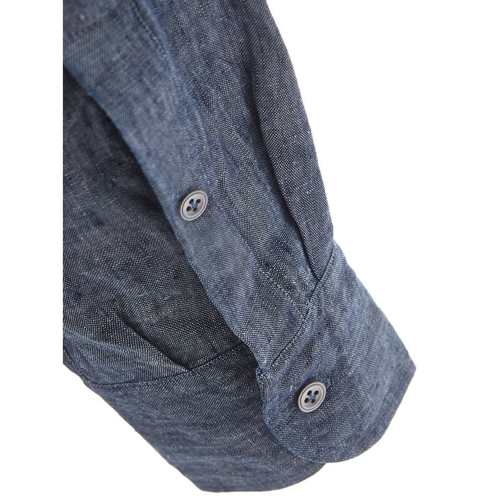 Lardini Elegant Flax Blue Shirt for