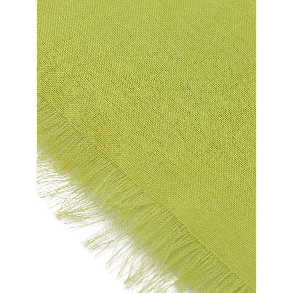 Tessitura di Novara Green Cashemere Scarf - One Size