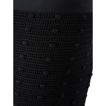 Bottega Veneta Elegant Black Cotton Skirt - L