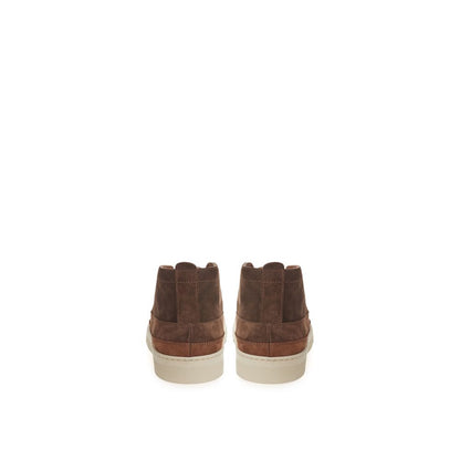 Lardini Elegant Suede Sneakers in Rich Brown - EU40/US7