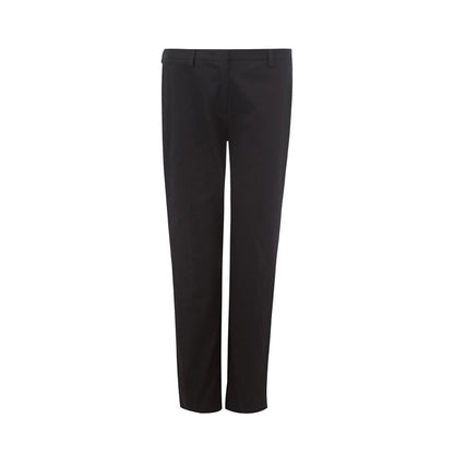 Lardini Italian Elegance Cotton Black Trousers - IT40|S