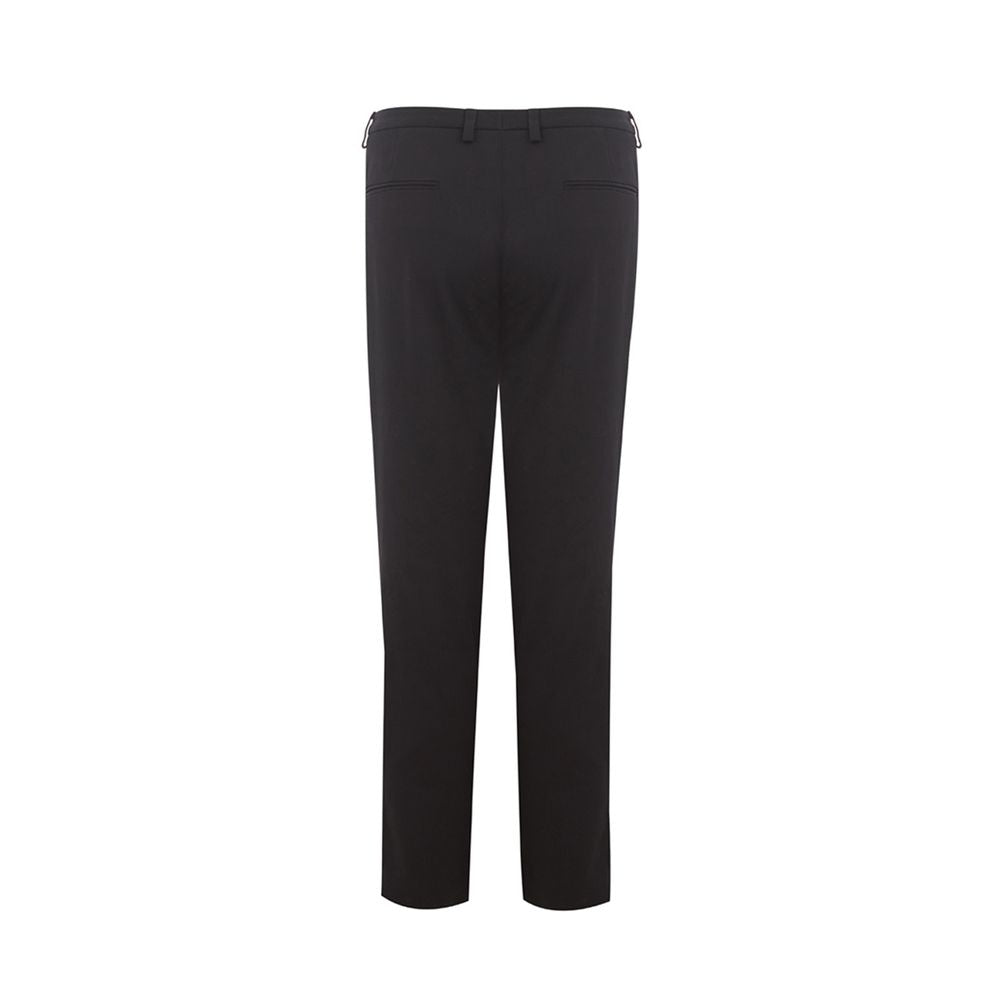 Lardini Italian Elegance Cotton Black Trousers - IT40|S