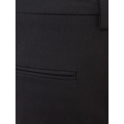 Lardini Italian Elegance Cotton Black Trousers - IT40|S