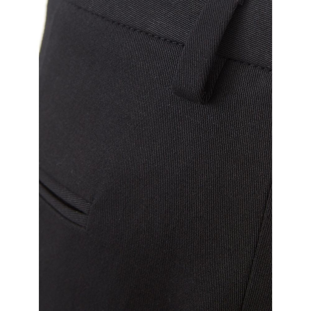 Lardini Italian Elegance Cotton Black Trousers - IT40|S