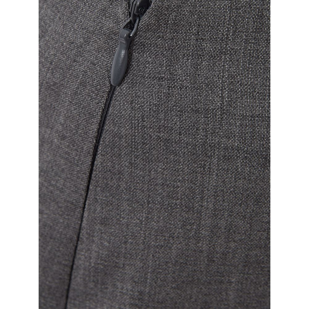 Lardini Chic Gray Wool Pencil Skirt - IT40|S