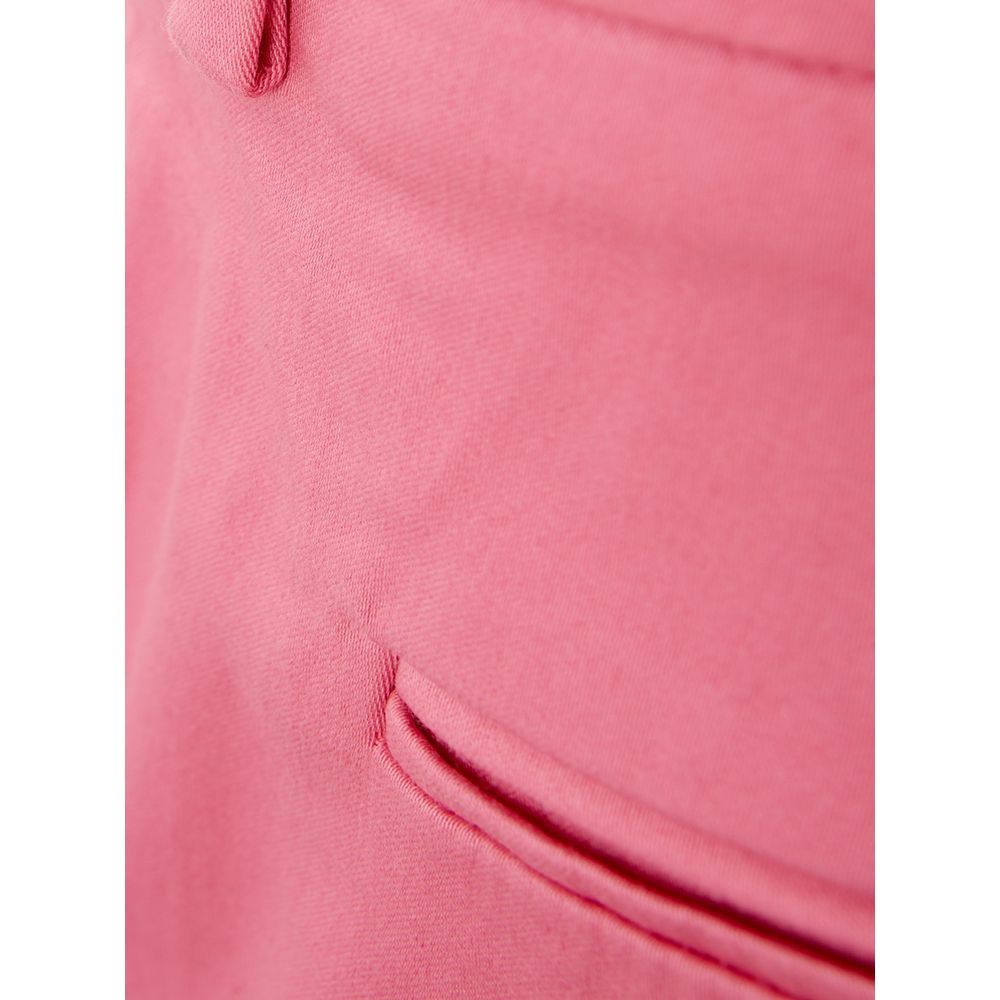 Lardini Elegant Cotton Pink Trousers for Sophisticated Style - IT42|M