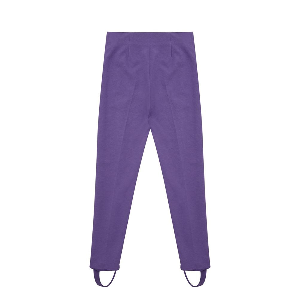 Lardini Elegant Purple Viscose Pants - IT40|S