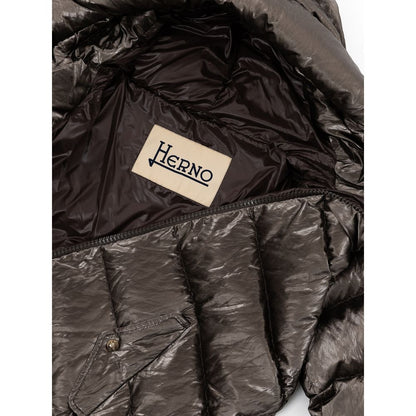 Herno Silver Viscose Jackets & Coat - IT42|M