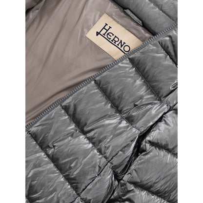 Herno Silver Viscose Jackets & Coat - IT42|M