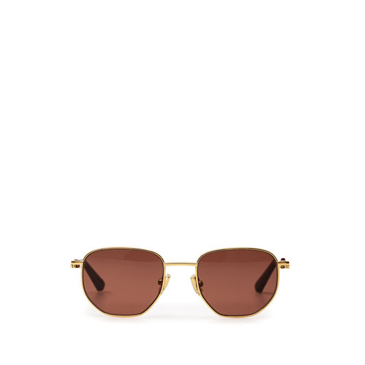 Bottega Veneta Gold Metal Sunglasses