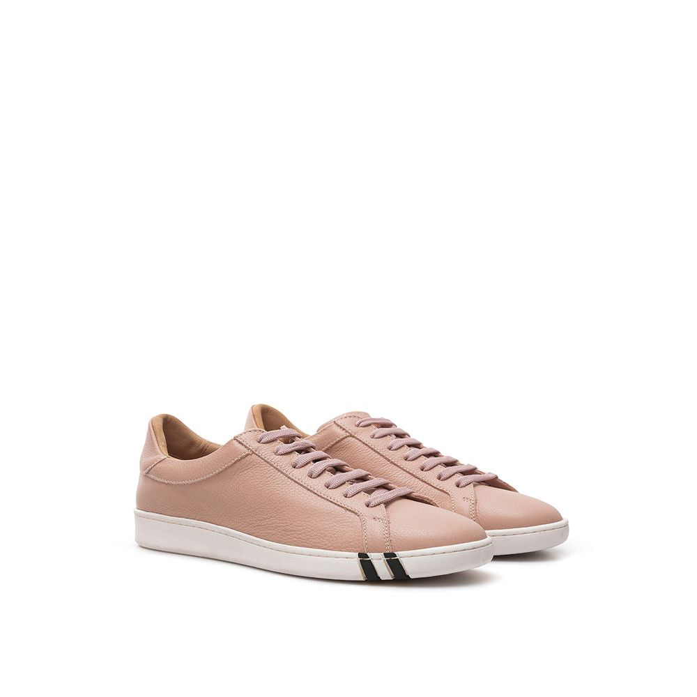 Bally Elegant Pink Leather Sneakers for Women - EU38/US8