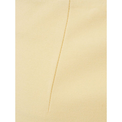 Lardini Elegant Yellow Viscose Skirt for Women - IT40|S