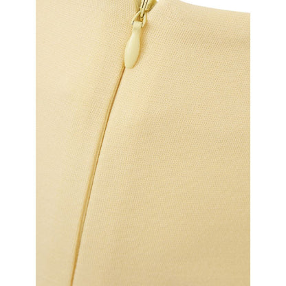 Lardini Elegant Yellow Viscose Skirt for Women - IT40|S