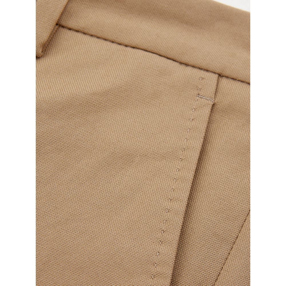 Lardini Elegant Brown Cotton Trousers for Women - IT38|XS