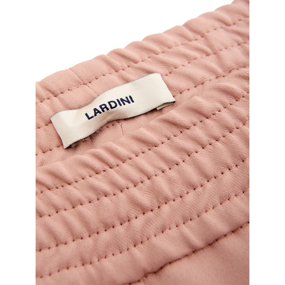 Lardini Elegant Pink Polyester Pants for Women - IT40|S