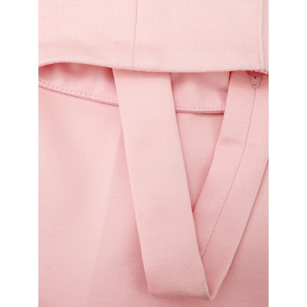 Lardini Elegant Pink Viscose Pants for Chic Style - IT42|M