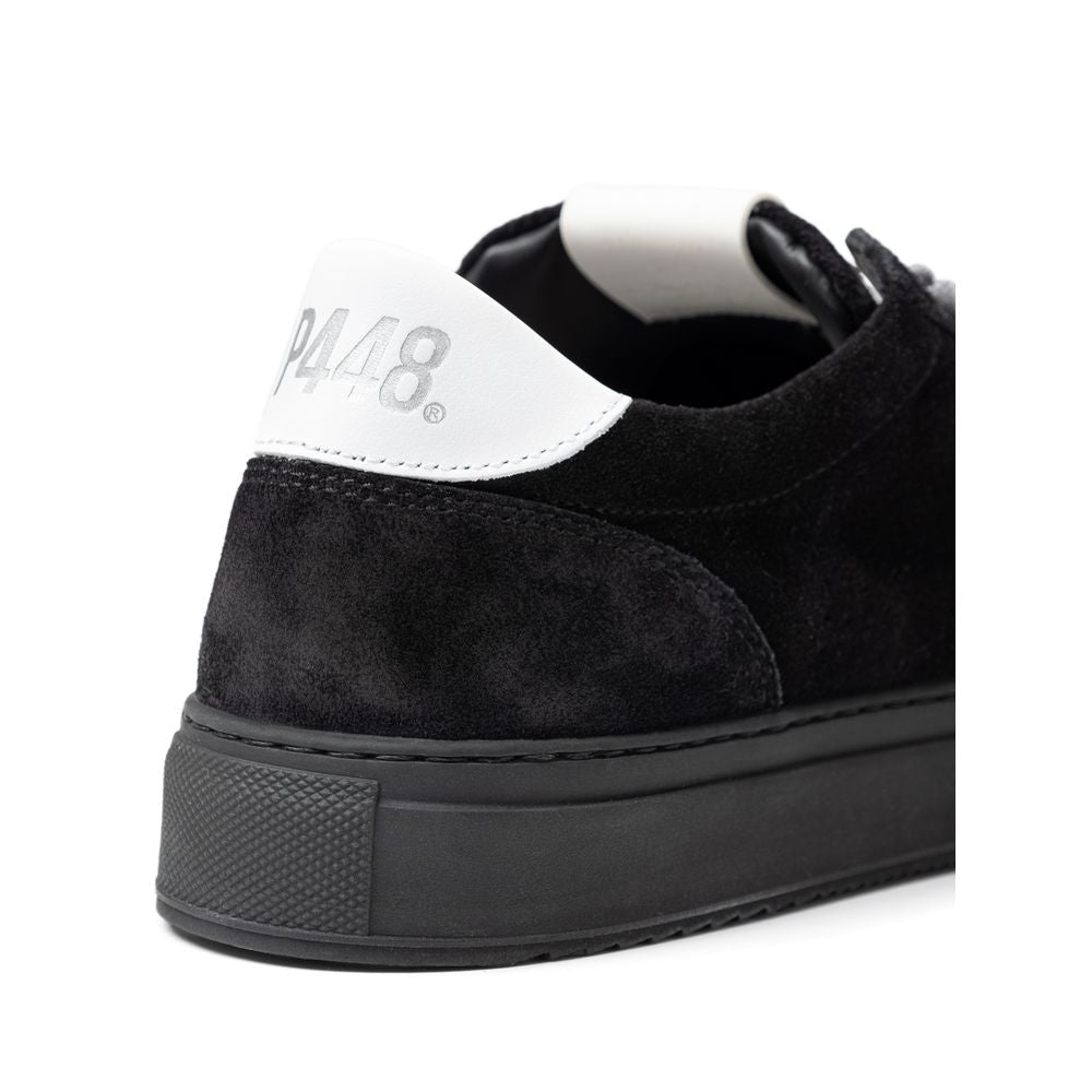 P448 Black Leather Scamociata Sneaker - EU41/US8