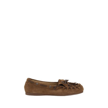 P.A.R.O.S.H. Suede leather Loafers with fringes