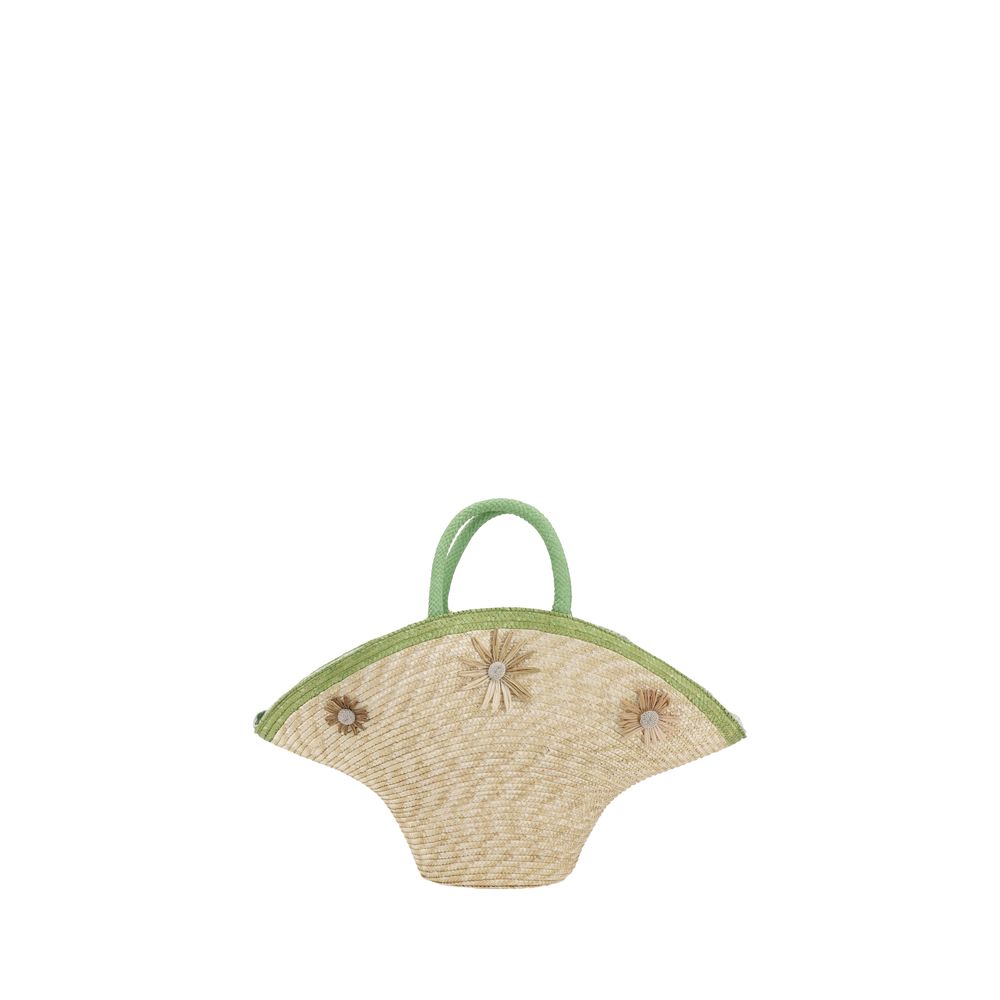 La Milanesa Calore Straw Handbag