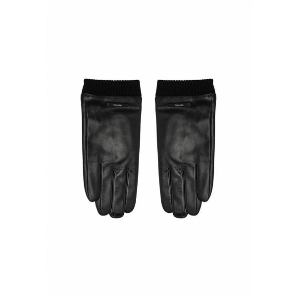 Calvin Klein Black Leather Glove - M/L