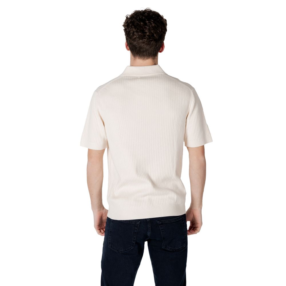 Calvin Klein Jeans Cream Cotton T-Shirt - IT44 | S