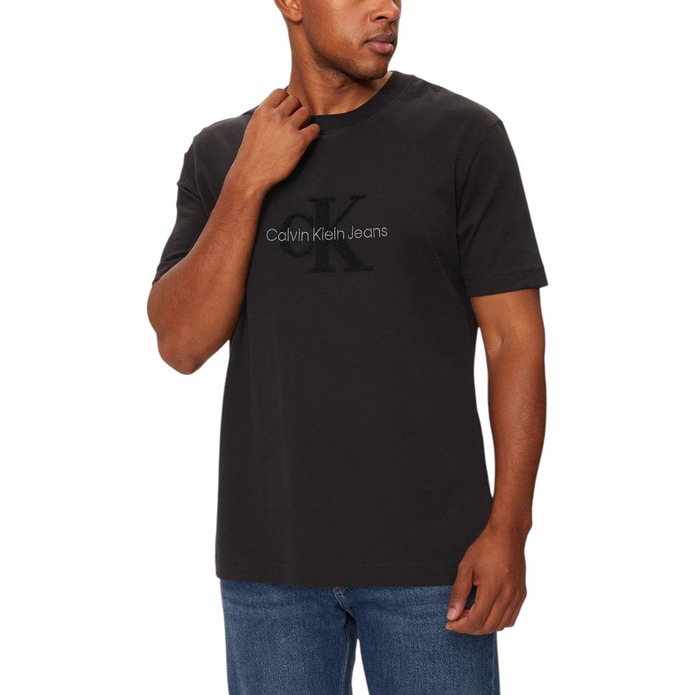 Calvin Klein Jeans Black Cotton T-Shirt