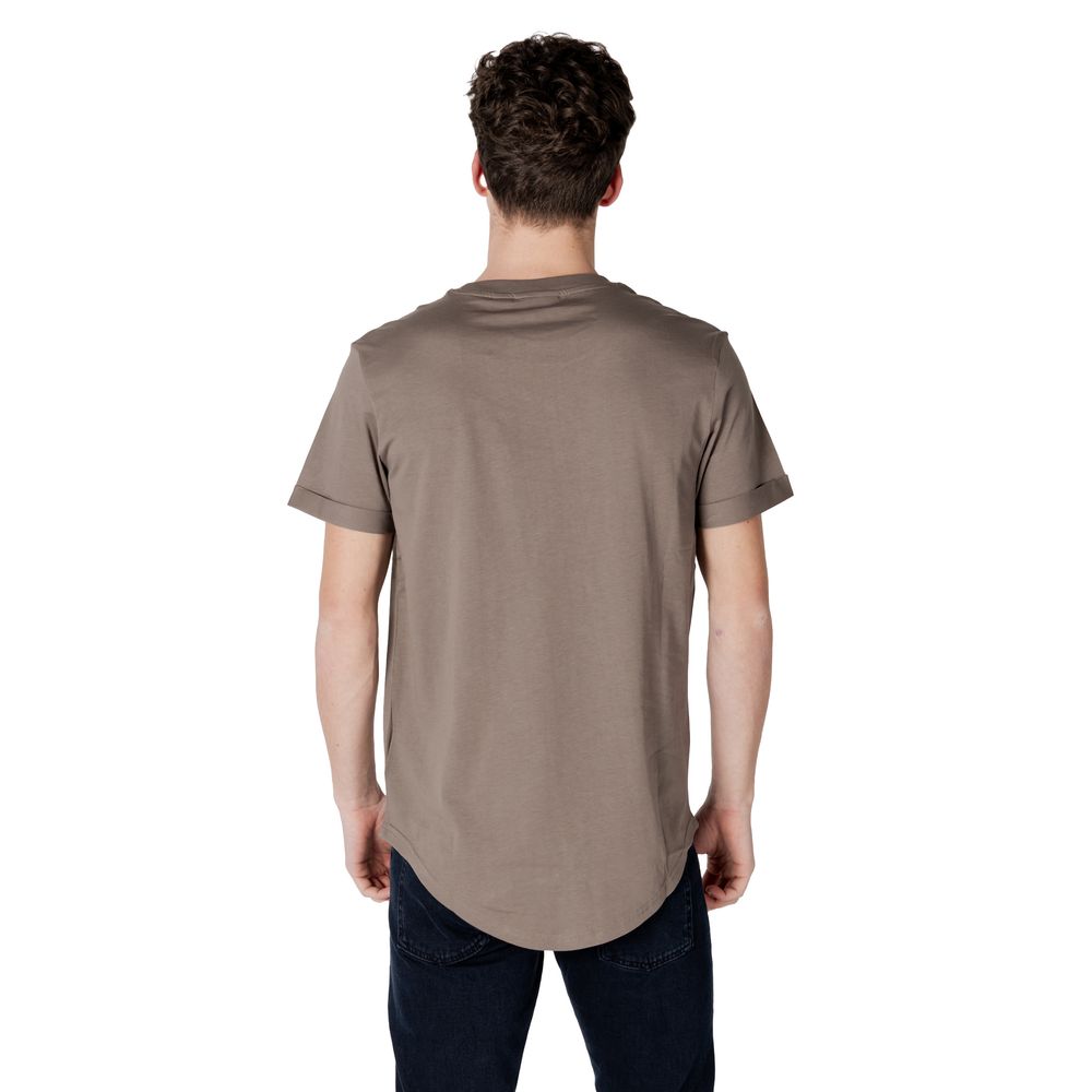 Calvin Klein Jeans Beige Cotton T-Shirt - IT46 | M