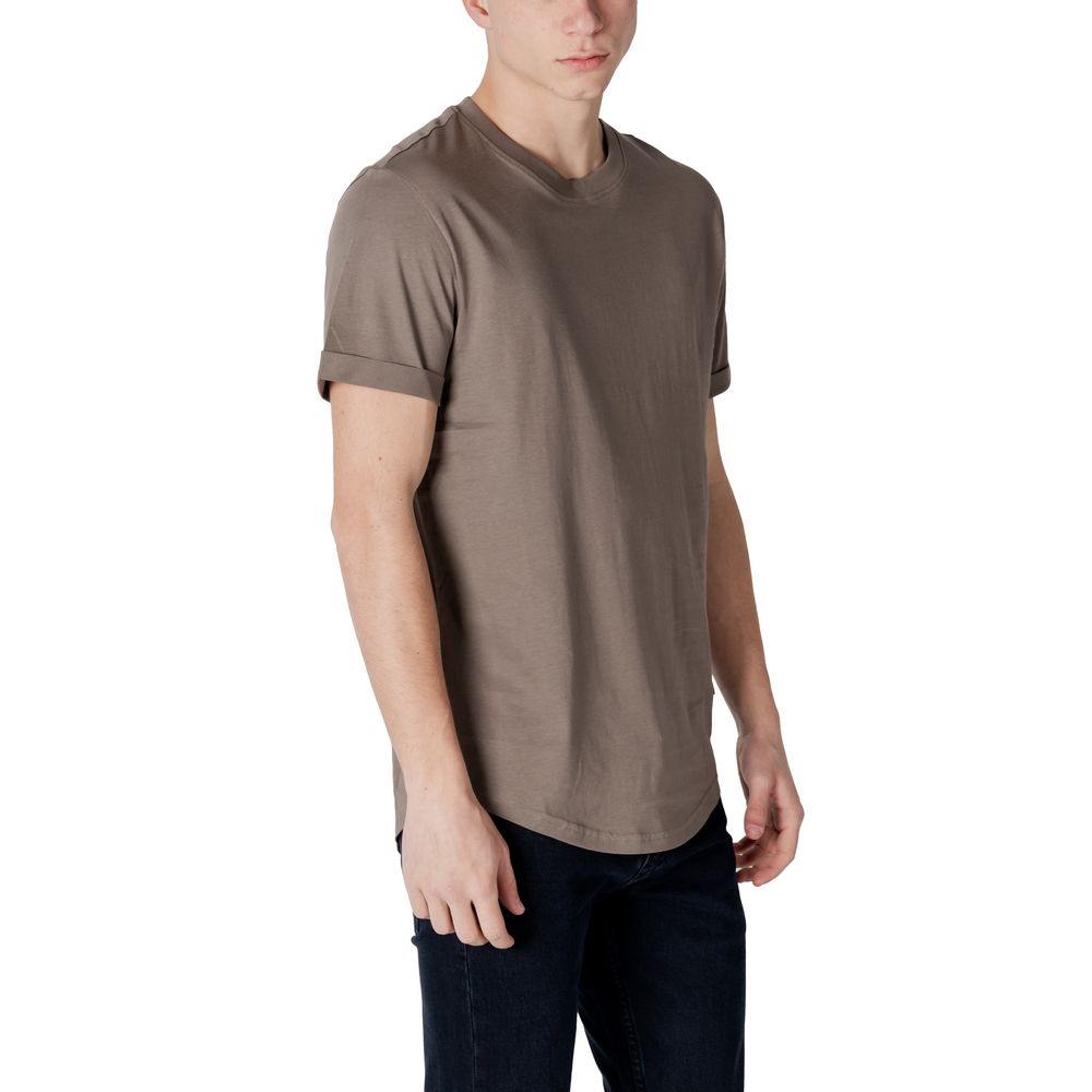 Calvin Klein Jeans Beige Cotton T-Shirt - IT46 | M