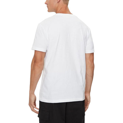 Calvin Klein Jeans White Cotton Rigenerato T-Shirt - IT44 | S