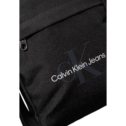 Calvin Klein Black Recycled Polyester Messenger Bag