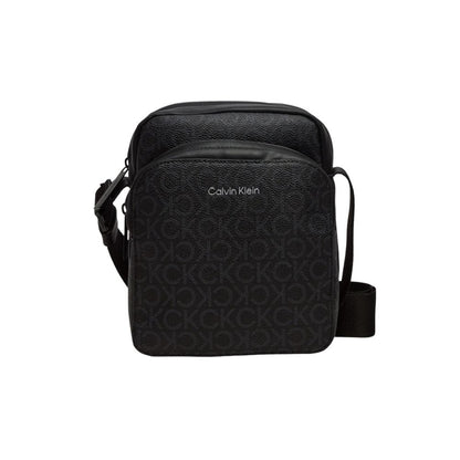 Calvin Klein Black Recycled Polyester Messenger Bag