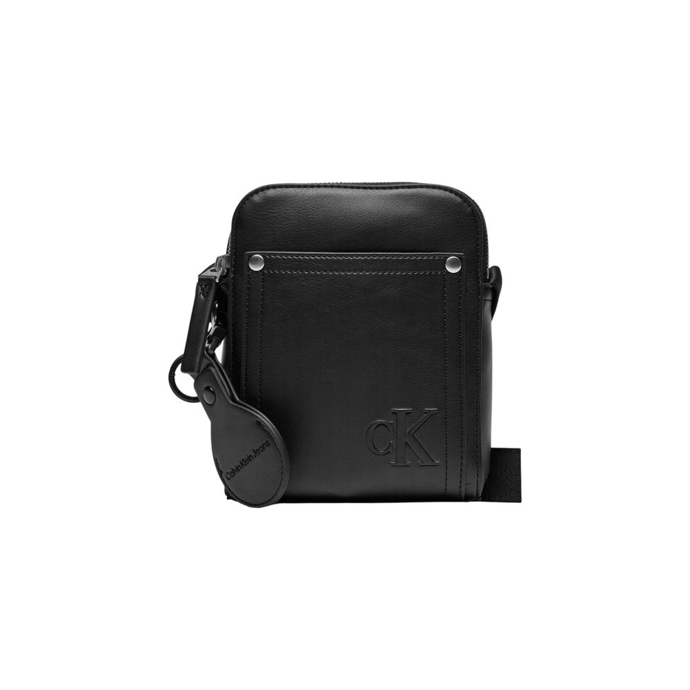 Calvin Klein Jeans Black Polyethylene Messenger Bag