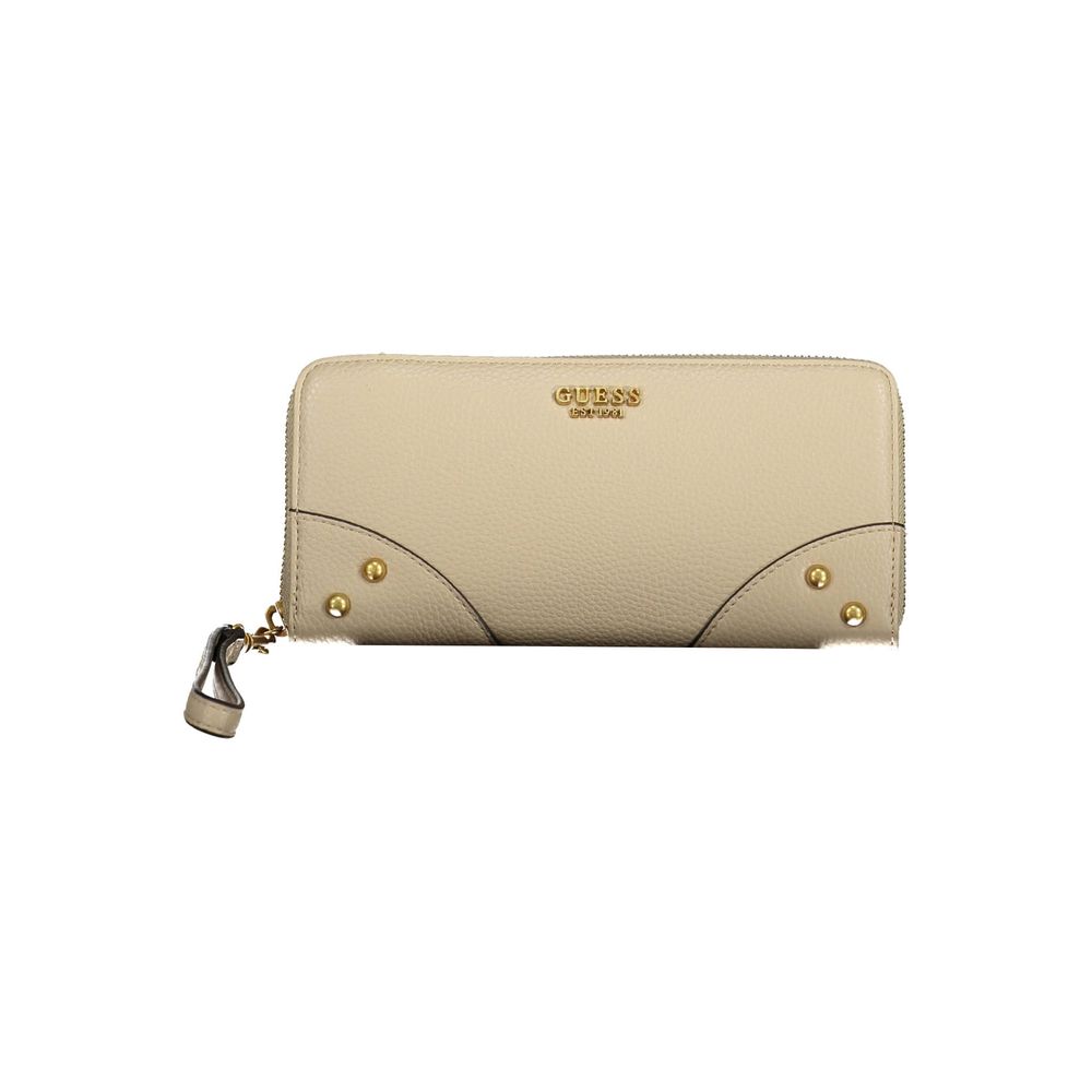 Guess Jeans Beige Polyethylene Women Wallet