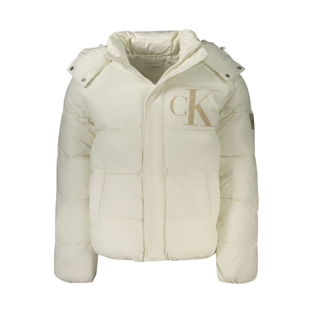 Calvin Klein White Polyamide Men Jacket