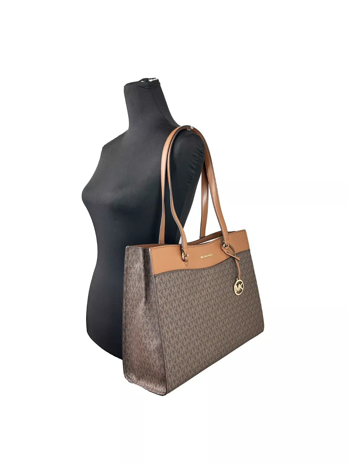 Michael Kors Jet Set Large Pocket Tote Bag Brown