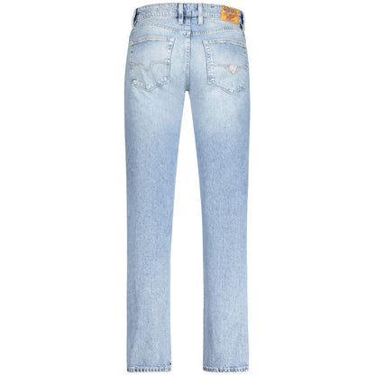 Guess Jeans Light Blue Cotton Men Jeans