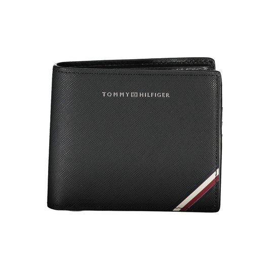 Tommy Hilfiger Black Leather Men Wallet